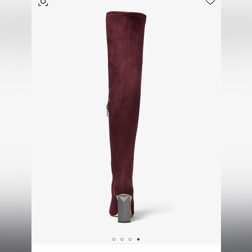 Michael kors Petra stretch burgundy/wine over the knee boots - Picture 2 of 4